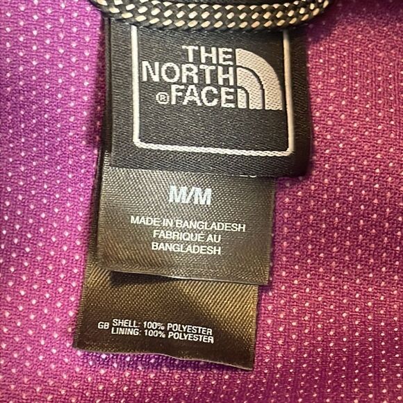 The North Face Purple Suede Fleece Zipper Windwall Jacket, size M - Picture 8 of 10